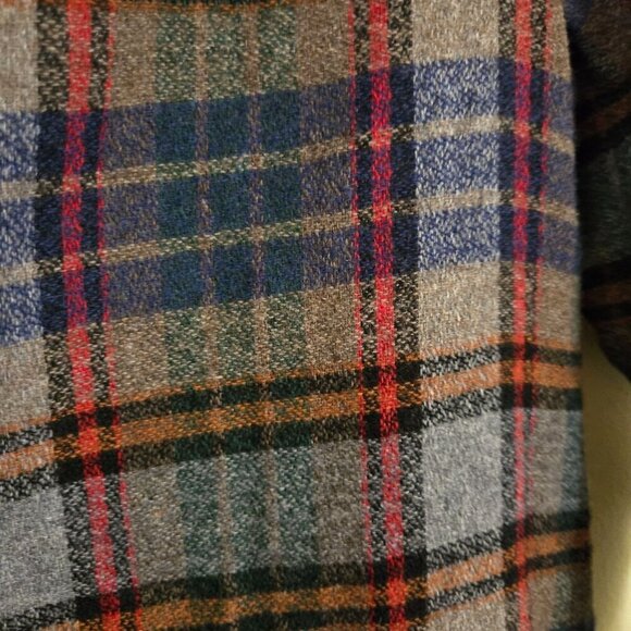 Bellerose Wool Dark Academia Gray Plaid Shirt Dress Belgian Clothing Co Size 0 - Picture 3 of 6